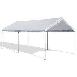 Outdoor WhiteTent Canopy Sun Rain Shelter Shade Party Car Vehicle Park 