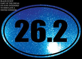   Car Decal Sticker Wall Vinyl Lettering Long Distance Running 13.1 26.2