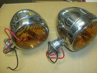 FOG LIGHTS TEAR DROP STYLE CHEVY BUICK OLDS 1930S 1940 12volt