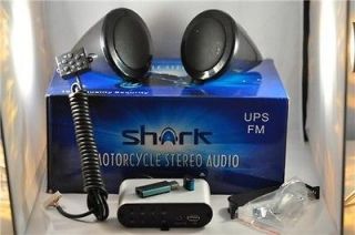 shark SHKMSTR6003SA 100 w motorcycle speakers + amp + radio + usb 