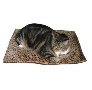 THERMAL CAT MAT warming heating bed kitty kittens NO electricity BEIGE 