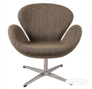 SWAN CHAIR OATMEAL TWILL DANISH Arne Jacobsen furniture retro modern 