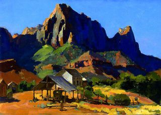 Bischoff Franz The Watchman Zion National Park Utah Canvas 16 x 20