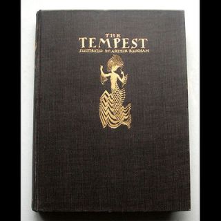 Beautiful Arthur Rackham William Shakespeare The Tempest First Edition 