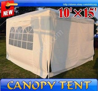 Portable White 10x15 Pop Up Wedding Party Tent Canopy Gazebo With 