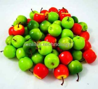 60 pcs, 3 Style fake mini Apples decoration,artificial fruit kitchen 