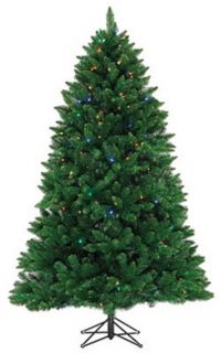   Highland Pine Pre Lit Artificial Christmas Tree 300 Mini LED Lights