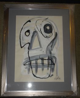   ~ THE MIGHTY BOOSH ~ SIGNED OIL ACRYLICS PAINTING ~ FRAMED ART