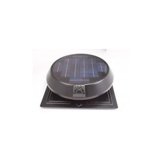 SunRise Solar Attic Vent Fan 20 Watt Panel Round Flat Base Thermostat 