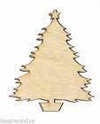   Christmas Tree Unfinish Flat Wood Shapes Cut Outs HB8076 Variety Szs