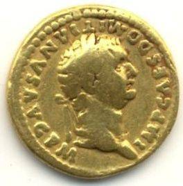 Roman Empire Domitian Gold Aureus 82 AD