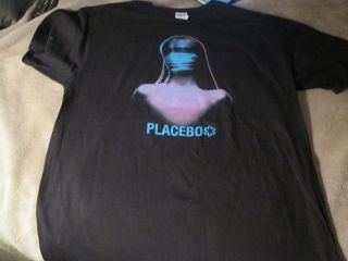 PLACEBO BAND T SHIRT NEW ADULT XL EXTRA LARGE BLACK STURDY SOLID
