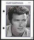 CLINT EASTWOOD Atlas Movie Star Picture Biography CARD