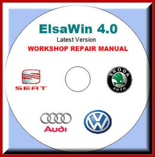 ELSAWIN v4.0 Latest Version SERVICE REPAIR MANUAL AUDI VW SEAT SKODA