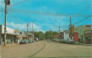 CEN Harrison MI 1960s Downtown Stores Businesses Barber Shop 5 & Dime 