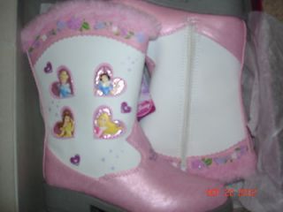   Girls DISNEY PRINCESS Light up Western Boots size 10 (NEW IN BOX