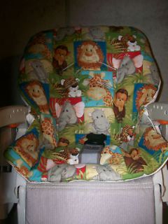 CHICCO POLLY High Chair Cover/Green/ Safari Animals