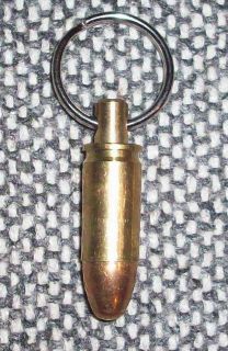 NOVELTY BULLET KEYRING   9MM LUGAR INERT COLLECTIBLE