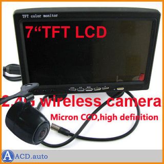 Wireless Car Camera/Monitor Kit NightVision Reverse RV