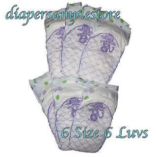 Baby Diapers Sample Pack of Size 6 Luvs Sampler Package
