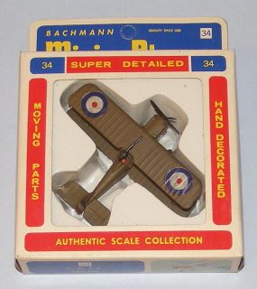Bachmann Mini Planes #34 RAF Royal Aircraft Factory S.E.5A VINTAGE 