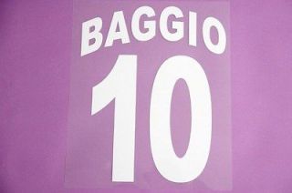 BAGGIO #10 00/01 Brescia Home Name Set 1 Layer Printing