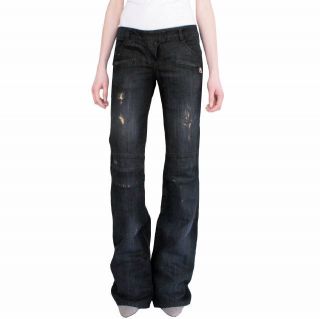 BALMAIN $2100 gold weft bell bottom jeans 38 F 6 US NEW slim skinny 