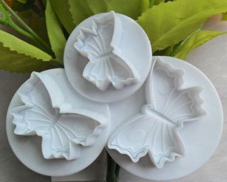 3PCS Butterfly Almighty baking Fondant Cake fondant flowers molding 