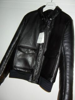 2950 Balenciaga Winter 2012 Leather Bomber Jacket Coat worn twice