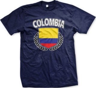 Colombia Colombian Flag Bandera Soccer Shield Futbol World Cup New Men 