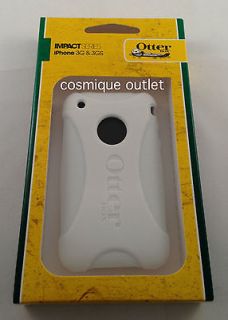 White Otterbox Impact Silicone Skin Case Cover for Apple iPhone 3G 3GS 