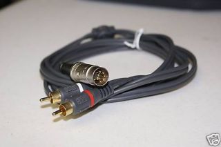   RCA Male Gold Audiophile Cable 3ft for Bang Olufsen , Tandberg, Naim