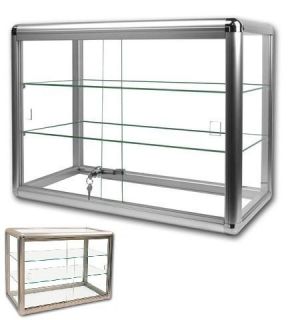 Glass Display Case 24x12x18H Glass Boutique Display Case / Cabinet 