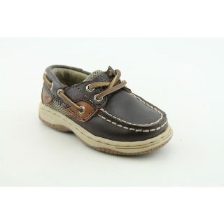 Sperry Top Sider Bluefish Infant Baby Boys Size 12 Brown Wide Leather 