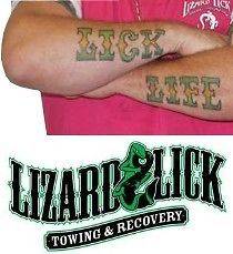 lizard lick in Clothing, 