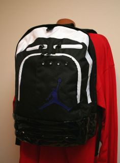   Jordan Nike Jumpman Retro XI Black/White/Co​ncord Purple Backpack