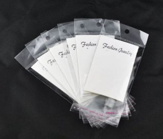 EARRING DISPLAY CARDS BAGS CELLO SEAL & PEEL 88 X 50MM MULTI LISTING 