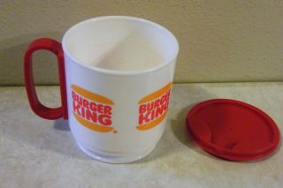 Vintage BURGER KING PLASTIC COFFEE MUG by Whirley Industries
