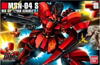 HG Gundam HGUC #088 MSN 04 SAZABI 1/144 GUNDAM BANDAI NIB