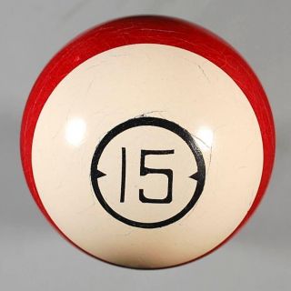 Antique 2 1/4 Brunswick Balke Collender Ivorylene Dart Fifteen Ball 