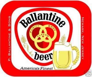 Ballantine Beer Mouse Pad ( High Quality )   New Jersey