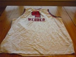   Webber Sacramento Kings classic basketball jersey size adult XXL 2XL