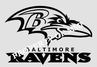 Baltimore RAVENS Style#3 Vinyl Decal Window Car Wall Truck Man Cave 