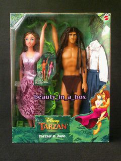 Tarzan and Jane Doll Disney Foreign Version Gift Set Barbie Fashions