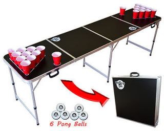 Flip Cup & Beer Pong Party Table 8 Foot and Portable   Brand New Buy 