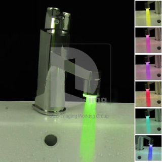New LED Light Faucet Tap 7 Colors Changing Glow Shower Water Rressure 