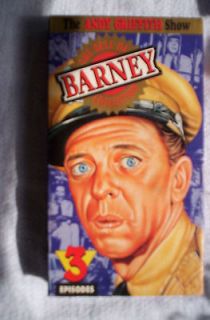   The Andy Griffith Show   The Best of Barney 1 3 Episodes (VHS, 1993
