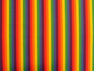 New Rainbow Stripe Fabric BTY Red Blue Yellow Green Springs Creative