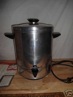 Vintage Coffee Percolator Urn 12 40 Cups Regal No 7006 Clean Tested 
