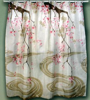 cherry blossom shower curtain in Shower Curtains